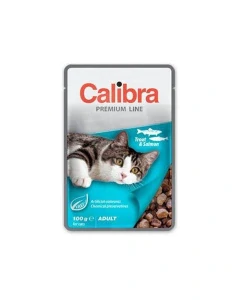 Calibra KAPSICKA Premium cat Adult Pstruh & losos v omáčke 24 x 100 g