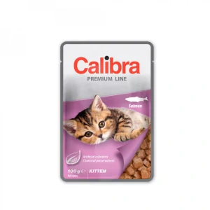 Calibra KAPSIČKA Premium cat Kitten Losos v omáčke 24 x 100 g