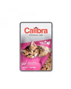 Calibra Cat kapsička Premium Kitten Turkey & Chicken 24x100g