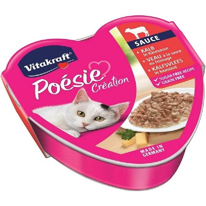 Vitakraft poesie teľacie v syrovej omáčke 