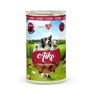 Paletový odber COBBYS PET AIKO Adult 1240g konzerva s pečeňou pre dospelé psy