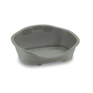 STEFANPLAST GREEN LINE SLEEPER 1 sivá 56,5x42x24,2cm plastové ležadlo pre psov 98% z recyklovaného plastu