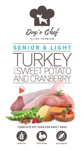 Dog’s Chef TURKEY WITH SWEET POTATO AND CRANBERRY Senior & Light 15kg