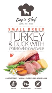 Dog’s Chef TURKEY & DUCK WITH SWEET POTATO AND CAMOMILE Small Breed 6kg