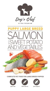 Dog’s Chef SALMON WITH SWEET POTATO AND VEGETABLES Puppy Large Breed 15KG