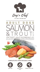 Dog’s Chef SALMON & TROUT WITH SWEET POTATO AND ASPARAGUS 15kg