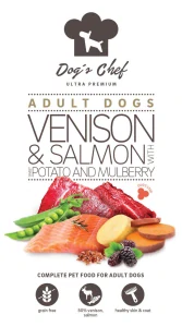 Dog’s Chef  VENISON & SALMON WITH SWEET POTATO & MULBERRY 15kg