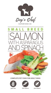 Dog’s Chef  SCOTTISH SALMON WITH ASPARAGUS & SPINACH Small Breed 12kg