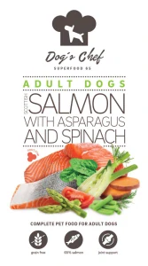 Dog’s Chef  SCOTTISH SALMON WITH ASPARAGUS & SPINACH 12kg
