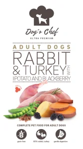Dog’s Chef  RABBIT & TURKEY WITH SWEET POTATO AND BLACKBERRY 15kg