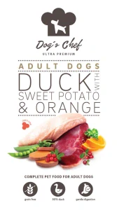 Dog’s Chef  DUCK WITH SWEET POTATO & ORANGE 15kg