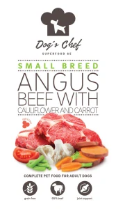 Dog’s Chef  ANGUS BEEF WITH CAULIFLOWER &  CARROT Small Breed 12kg