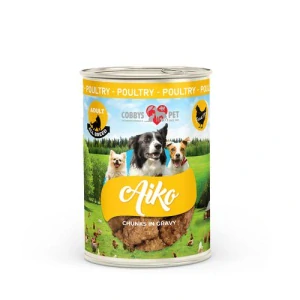 COBBYS PET AIKO Adult 415g hydinová konzerva pre dospelé psy