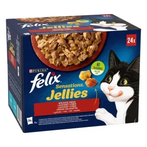 FELIX® Sensations Jellies kura s mrkvou 24x 85 g