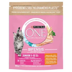 PURINA ONE 800g Junior s kuracím a celozrnnými obilninami