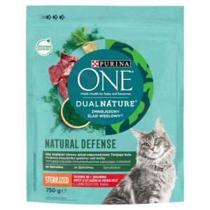 PURINA ONE Dual Nature Sterilized s hovädzím a spirulinou 750g