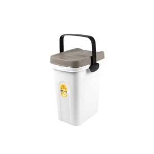 STEFANPLAST Kontajner s rukoväťou na 2,5 kg/7l granúl 23x19x31cm biely/sivý