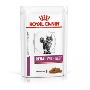ROYAL CANIN VHN CAT RENAL BEEF kapsička 85g vlhké krmivo pre mačky s hovädzím mäsom pre mačky pri chronickom ochorení obličiek