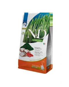 Farmina N&D cat SPIRULINA (GF) mačiatko, herring 1,5 kg