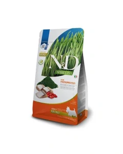 Farmina N&D pes Spirulina (GF) adult mini herring 2 kg