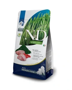 Farmina N&D pes SPIRULINA (GF) puppy medium & maxi, lamb 2 kg