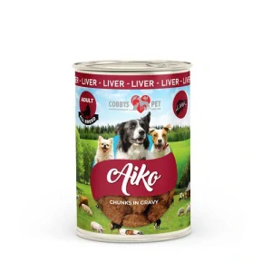 COBBYS PET AIKO Adult 415g konzerva s pečeňou pre dospelých psov
