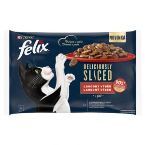 FELIX Deliciously Multipack 4x80g hovädzie/kura/kačica/morka
