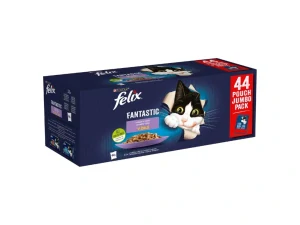 FELIX Fantastic Multipack kapsička 44x85g hovädzie/ kura/ losos/ tuniak v želé