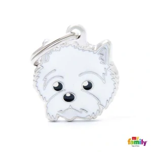 MF WEST HIGHLAND WHITE TERRIER 2,6x2,7cm gravírovateľný prívesok
