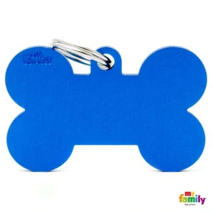 MF BLUE XL ALUMINUM BONE 4,8x3,15 cm gravírovateľný prívesok