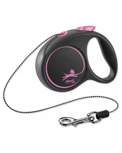 flexi Black Design XS lanko 3m ružová do 8kg