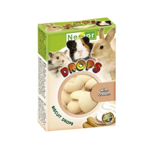 NESTOR BISCUIT DROPS 35g piškóty pre hlodavce smotanové