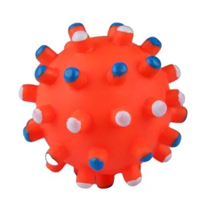 COBBYS PET AIKO FUN Lopta s pichliačmi 11cm gumená hračka pre psov