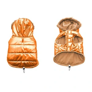 DUVO+ zimná bunda pre psov L 60cm oranžová