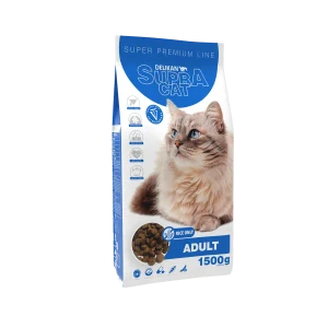 DELIKAN SUPRA CAT Adult 1,5kg Krmivo pre dospelé mačky s hydinovým mäsom a rybou