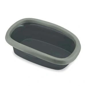 STEFANPLAST GREEN LINE SPRINT 20 sivá/sivozelená 39x58x17cm toaleta pre mačky 98% z recyklovaného plastu