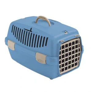 STEFANPLAST Gulliver 1 prepravka modrá s plastovými dvierkami 48x32x31cm