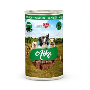 Paletový odber COBBYS PET AIKO Adult 1240g konzerva so zverinou pre dospelé psy
