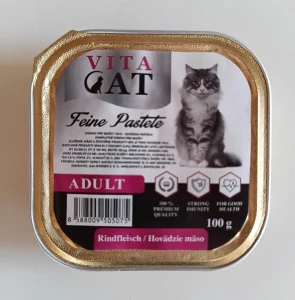 Paštéta pre mačky hovädzia 100g