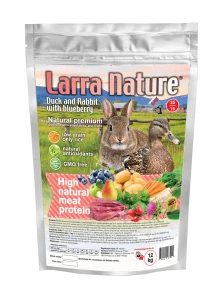 Larra Nature Kačka a Králik s Čučoriedkami 12kg