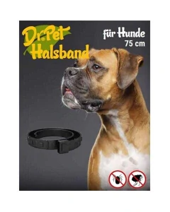 Obojok Dr.Pet pre psov 75 cm antiparazitárny biely