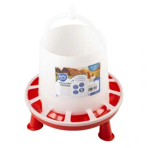 DUVO+ Krmítko plastové pre hydinu na nohách a s rukoväťou 8kg/10L