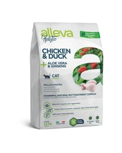 Alleva HOLISTIC cat adult kuracie mäso & duck 1,5 kg