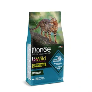 MONGE BWild Cat Grain free Sterilised 1,5kg