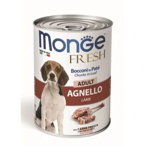 MONGE Fresh Adult 400g jahňacia konzerva pre psov