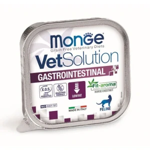 MONGE VetSolution Cat Gastrointestinal 100g paštéta pre mačky na zníženie akútnych porúch črevného vstrebávania
