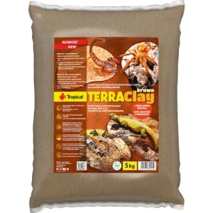 TROPICAL TerraClay 5kg hnedý substrát z piesku a ílu do terária