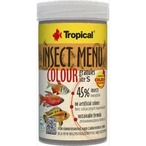 TROPICAL Insect Menu Colour Granules S 100ml/54g krmivo pre stredne veľké akváriové ryby s obsahom hmyzu podporujúce vyfarbenie rýb