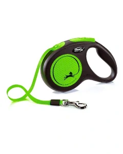 Vodítko Flexi New Neon páska M 5 m zelené (do 25 kg)