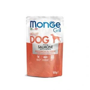 MONGE Grill Adult Dog 100g kapsička s lososom pre dospelé psy
